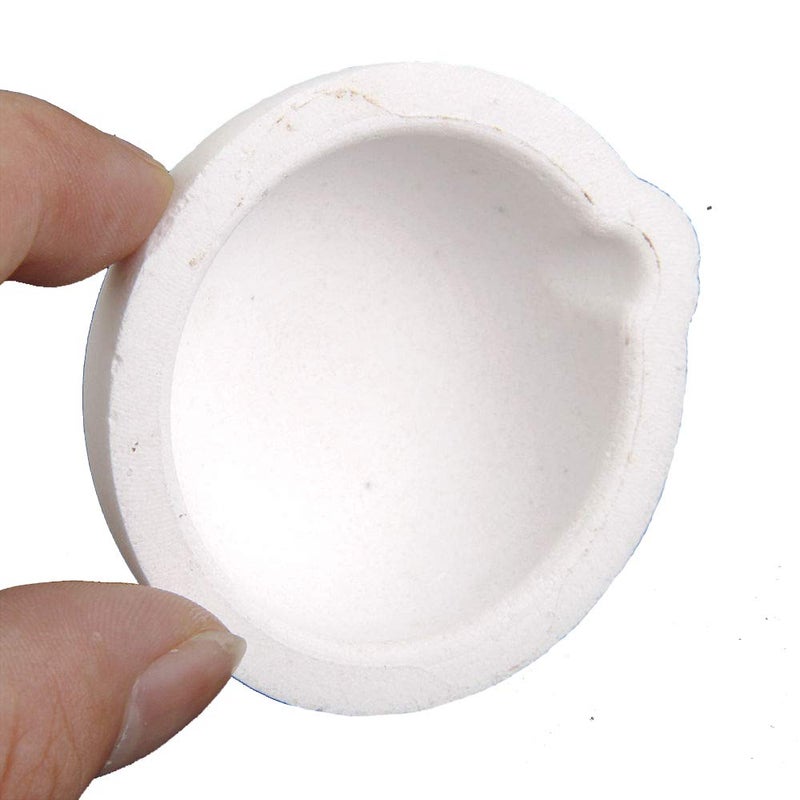 SKYPRO 2pcs High Temperature Quartz Silica Melting Crucible Dish Bowl Pot Casting for Gold-Silver Platinum (150g) - Image 4